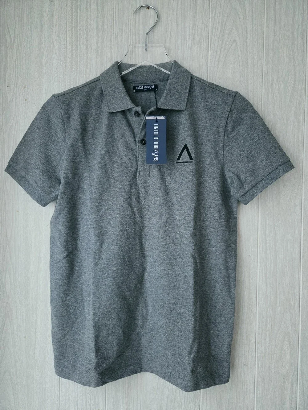 NWT Untold Horizons Unisex Short Sleeve Polo Shirt Top Size 14 Y